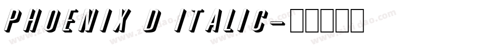Phoenix D Italic字体转换